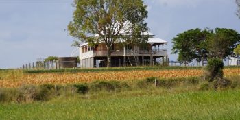 A house on a farmland about to be sold on property options